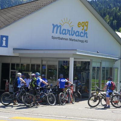 115 Mit der Gondelbahn mit und ohne Bike